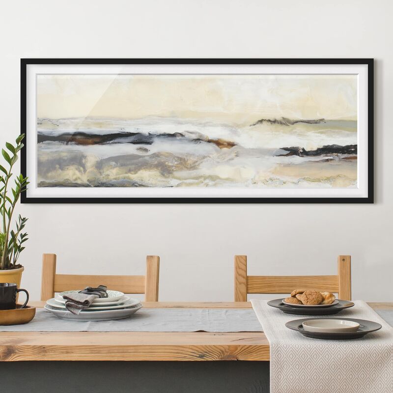 

Póster enmarcado - Buon Horizont I Dimensión LxA: 50cm x 130cm, Marco: Negro