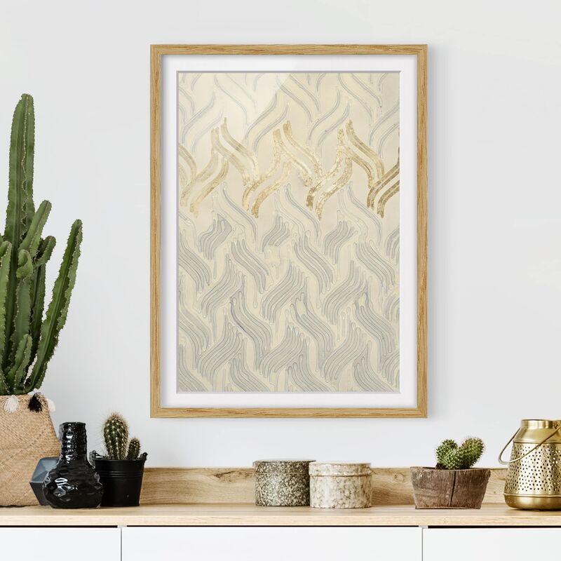 

Póster enmarcado - Ciniglia I Dimensión LxA: 100cm x 70cm, Marco: Roble