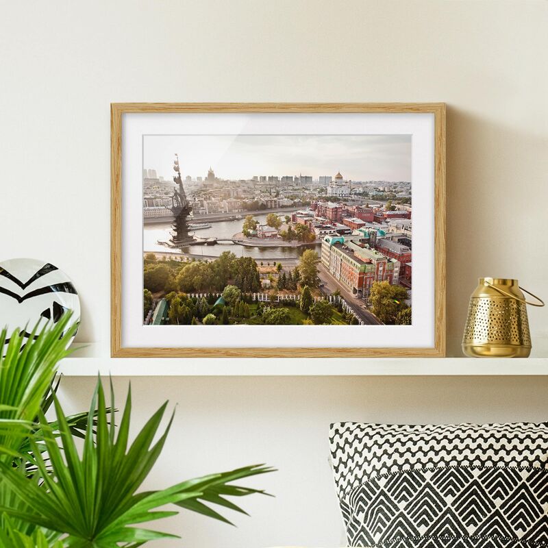 

Póster enmarcado - City Of Moscow Dimensión LxA: 18cm x 24cm, Marco: Roble