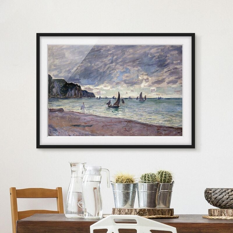 

Póster enmarcado - Claude Monet - Coast Of Pourville Dimensión LxA: 18cm x 24cm, Marco: Negro