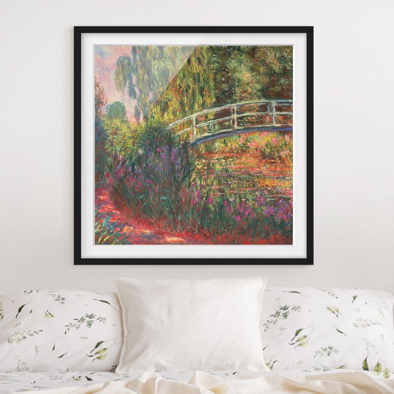 

Póster enmarcado - Claude Monet - Ponte giapponese di Giverny Dimensión LxA: 70cm x 70cm, Marco: Negro