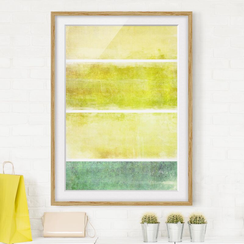 

Póster enmarcado - Color Harmony Yellow Dimensión LxA: 40cm x 30cm, Marco: Roble