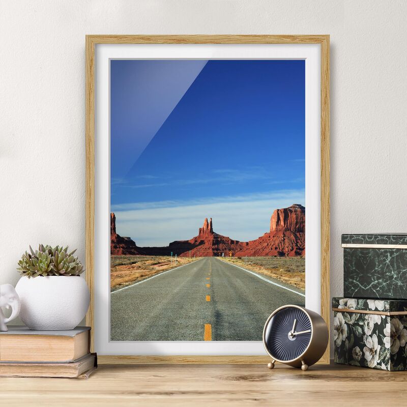 

Póster enmarcado - Colorado Plateau Dimensión LxA: 100cm x 70cm, Marco: Roble