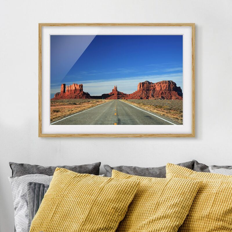 

Póster enmarcado - Colorado Plateau Dimensión LxA: 50cm x 70cm, Marco: Roble