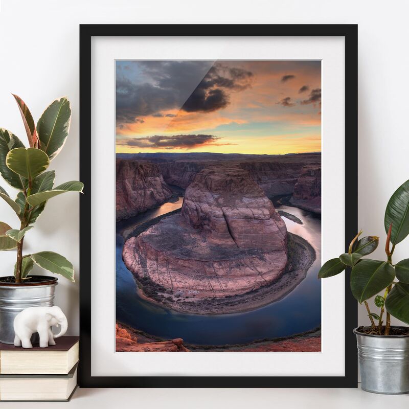 

Póster enmarcado - Colorado River Glen Canyon Dimensión LxA: 100cm x 70cm, Marco: Negro