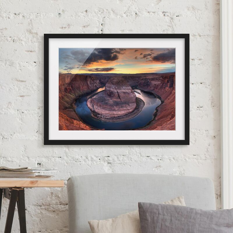 

Póster enmarcado - Colorado River Glen Canyon Dimensión LxA: 40cm x 55cm, Marco: Negro