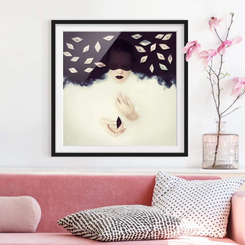 

Póster enmarcado - Contrast Dimensión LxA: 70cm x 70cm, Marco: Negro