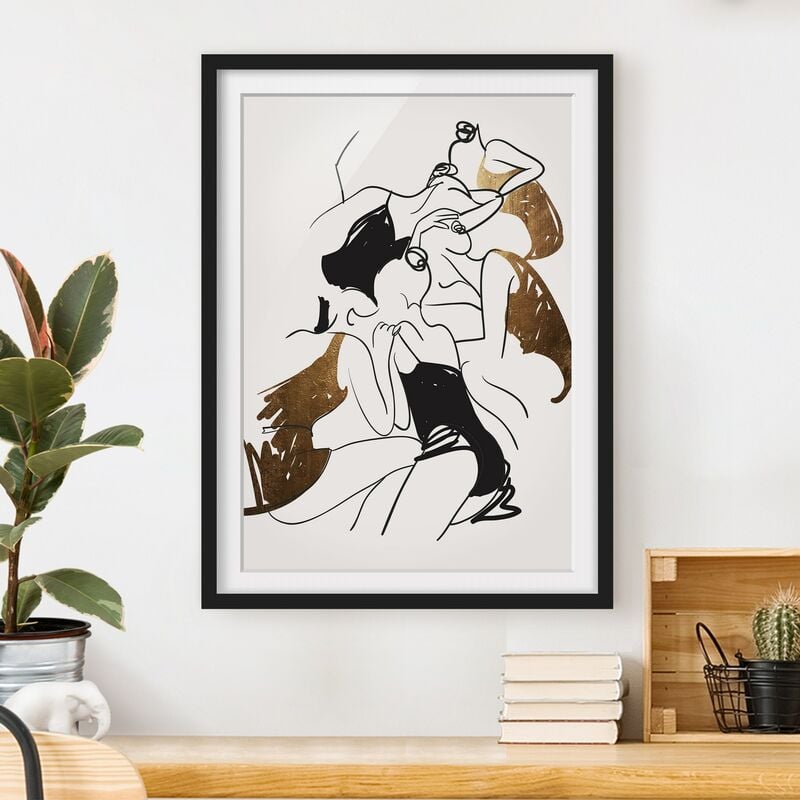 

Póster enmarcado - Ballerine in oro Dimensión LxA: 40cm x 30cm, Marco: Negro