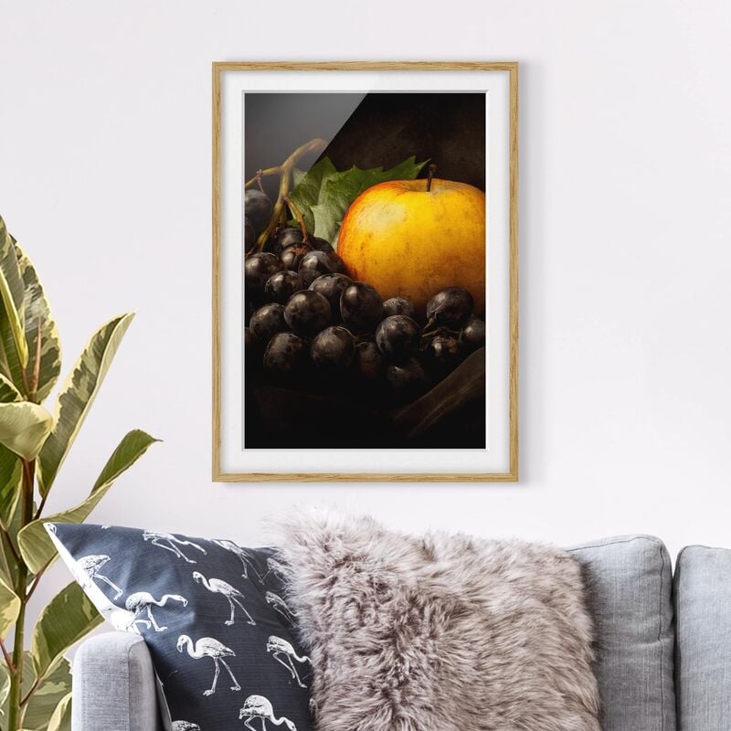

Póster enmarcado - Dark Still Life Dimensión LxA: 70cm x 50cm, Marco: Roble