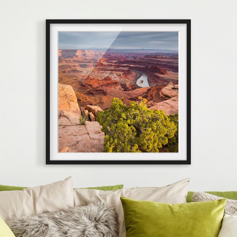 

Póster enmarcado - Dead Horse Point Canyonlands National Park Usa Dimensión LxA: 30cm x 30cm, Marco: Negro