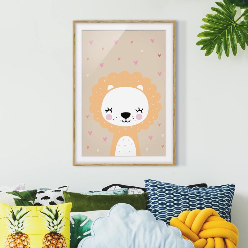 

Póster enmarcado - Dear Leo Dimensión LxA: 40cm x 30cm, Marco: Roble