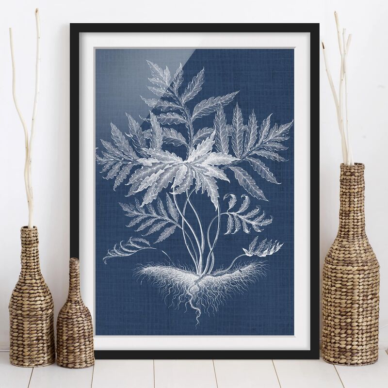 

Póster enmarcado - Denim Impianto Study Iv Dimensión LxA: 55cm x 40cm, Marco: Negro