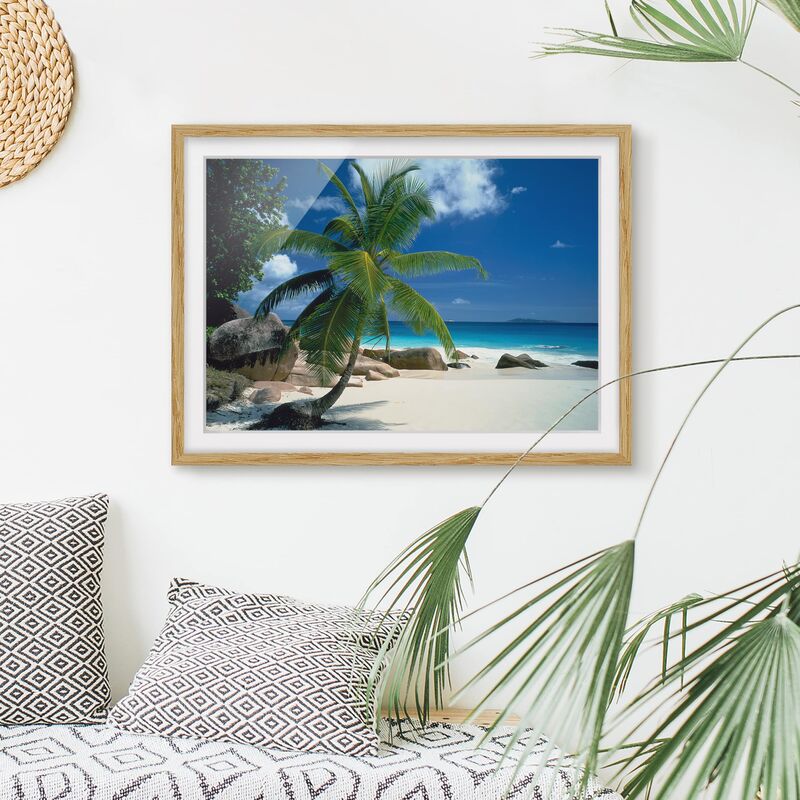 

Póster enmarcado - Dream Beach Dimensión LxA: 30cm x 40cm, Marco: Roble