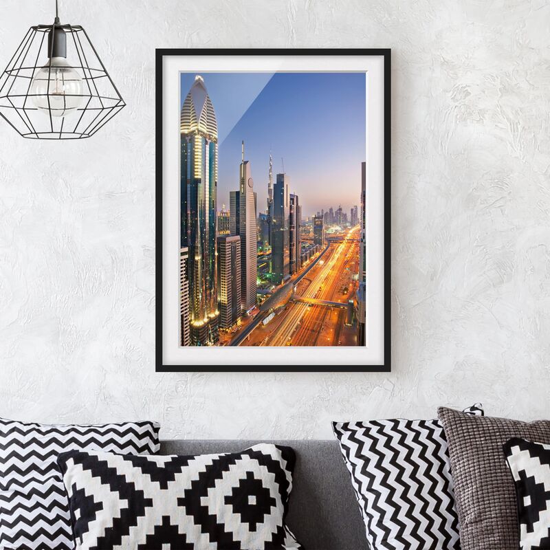 

Póster enmarcado - Dubai Dimensión LxA: 70cm x 50cm, Marco: Negro