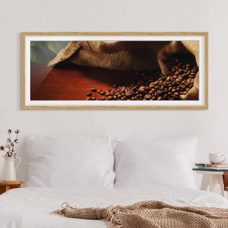 

Póster enmarcado - Dulcet Coffee Dimensión LxA: 40cm x 100cm, Marco: Roble