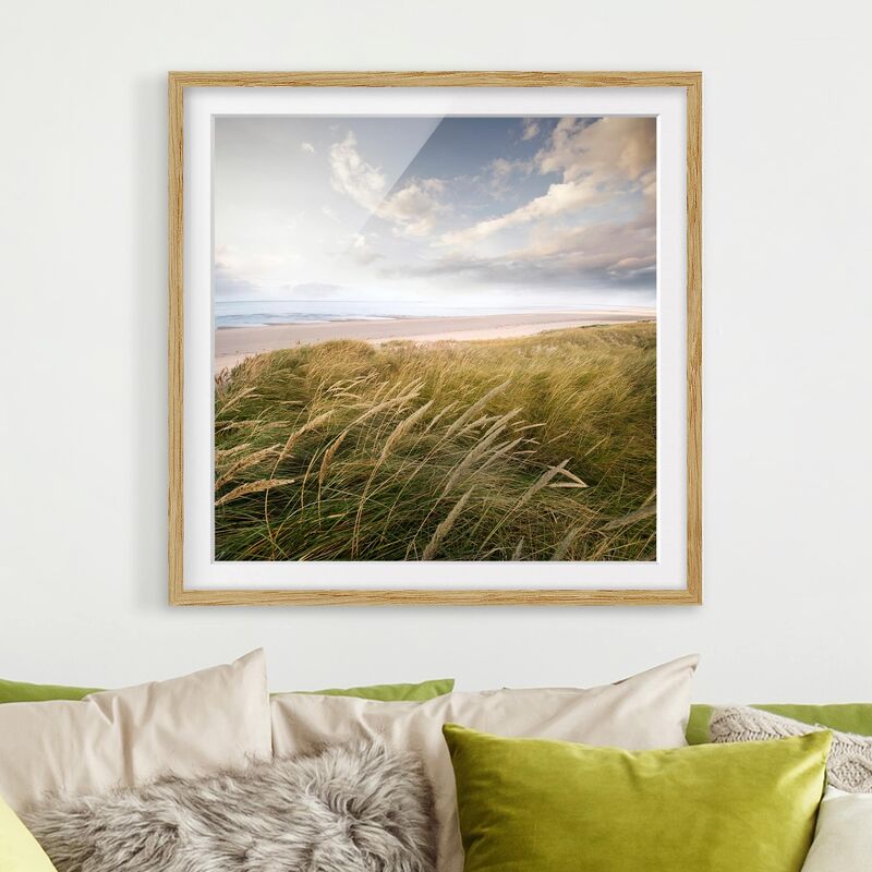 

Póster enmarcado - Dunes Dream Dimensión LxA: 50cm x 50cm, Marco: Roble