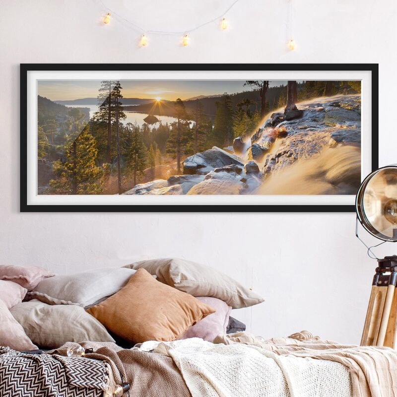 

Póster enmarcado - Eagle Falls Dimensión LxA: 40cm x 100cm, Marco: Negro