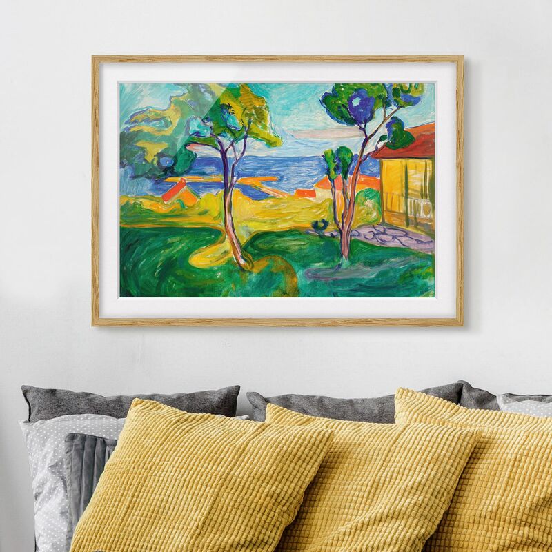 

Póster enmarcado - Edvard Munch - The Garden Dimensión LxA: 70cm x 100cm, Marco: Roble