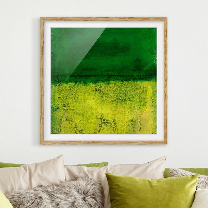 

Póster enmarcado - Elements Of Nature Dimensión LxA: 50cm x 50cm, Marco: Roble