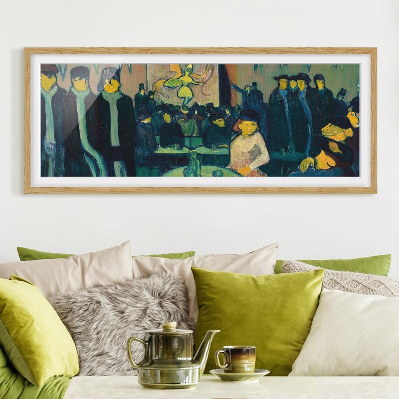 

Póster enmarcado - Emile Bernard - Il Tabarin O Cabaret A Parigi Dimensión LxA: 40cm x 100cm, Marco: Roble
