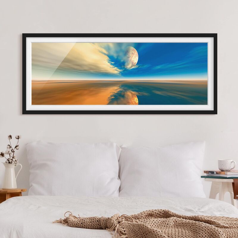 

Póster enmarcado - Fantasia Dimensión LxA: 40cm x 100cm, Marco: Negro