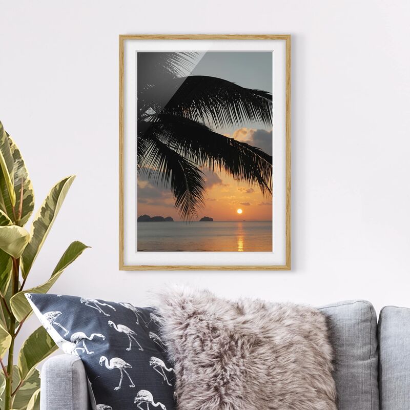

Póster enmarcado - Five Islands Dimensión LxA: 55cm x 40cm, Marco: Roble