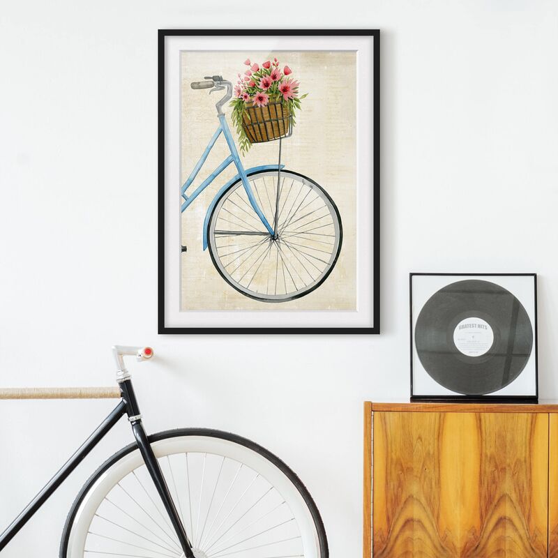 

Póster enmarcado - Fiori Courier I Dimensión LxA: 100cm x 70cm, Marco: Negro
