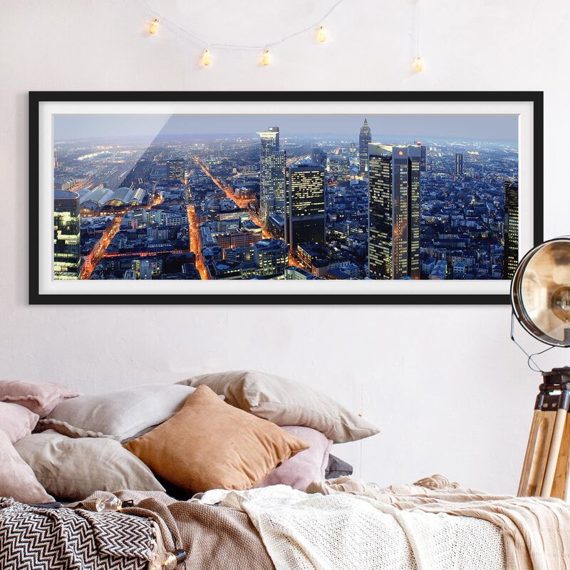

Póster enmarcado - Francoforte Dimensión LxA: 20cm x 50cm, Marco: Negro