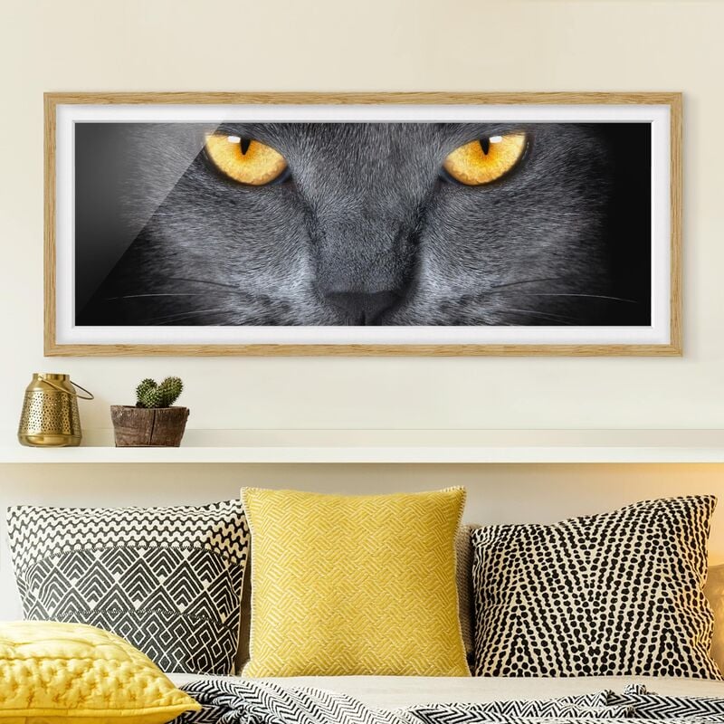 

Póster enmarcado - Gatti Garza Dimensión LxA: 40cm x 100cm, Marco: Roble