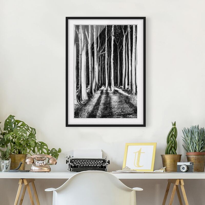 

Póster enmarcado - Ghostly Forest Dimensión LxA: 70cm x 50cm, Marco: Negro