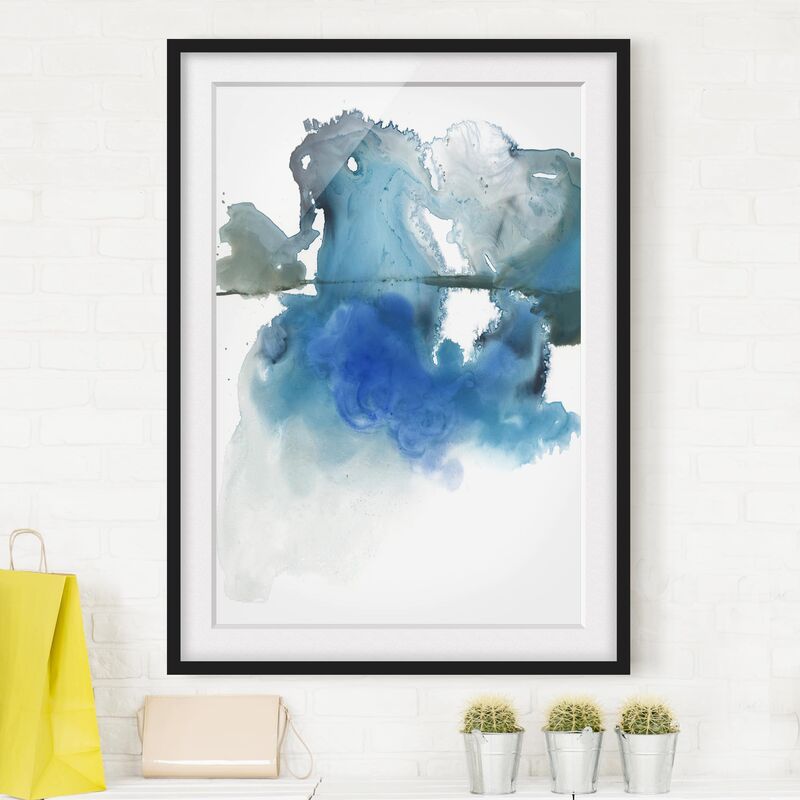

Póster enmarcado - Glacier Melt I Dimensión LxA: 100cm x 70cm, Marco: Negro