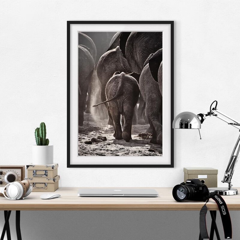 

Póster enmarcado - Go Home Dimensión LxA: 100cm x 70cm, Marco: Negro