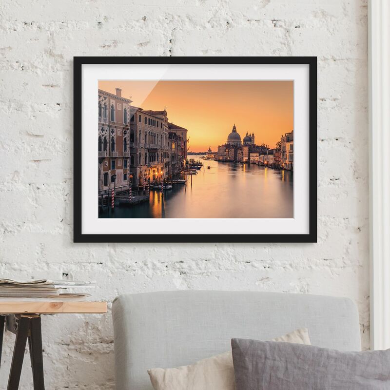 

Póster enmarcado - d'oro Venezia Dimensión LxA: 70cm x 100cm, Marco: Negro