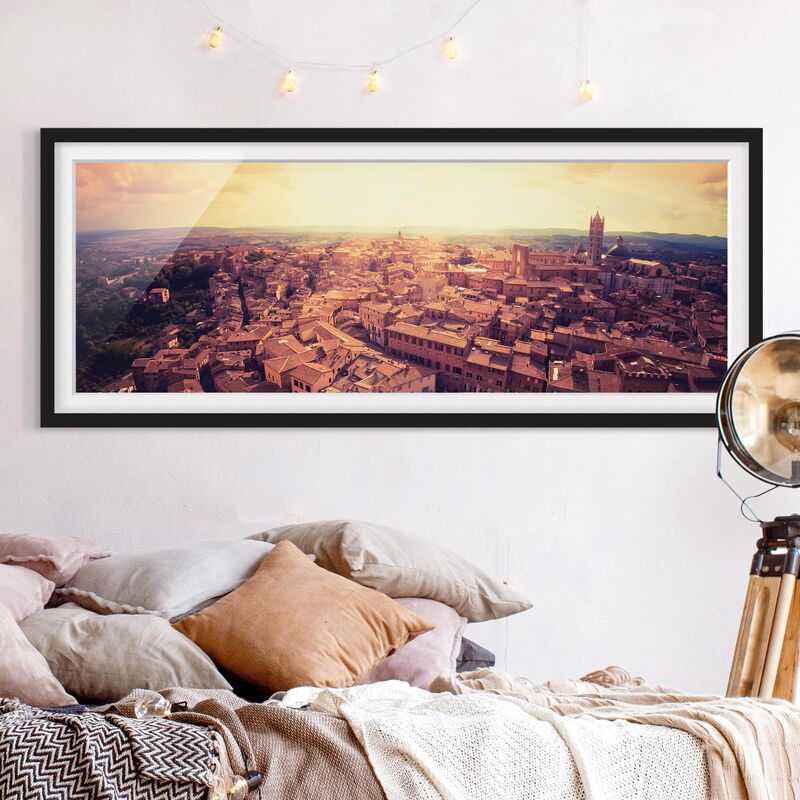 

Póster enmarcado - Buongiorno Siena Dimensión LxA: 50cm x 130cm, Marco: Negro