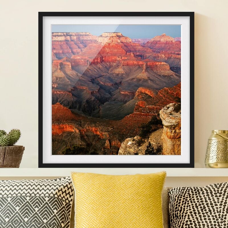 

Póster enmarcado - Grand Canyon After Sunset Dimensión LxA: 50cm x 50cm, Marco: Negro