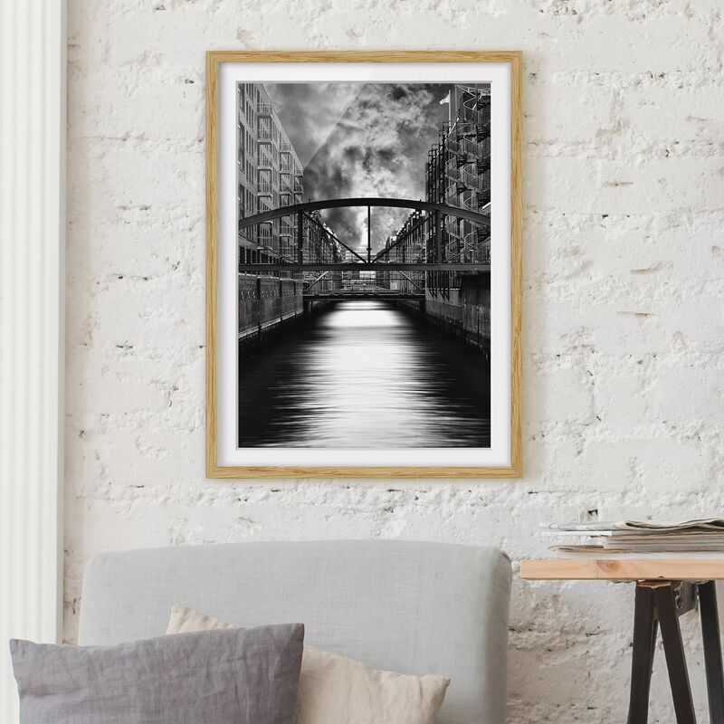 

Póster enmarcado - Hamburg'S Other Side Dimensión LxA: 70cm x 50cm, Marco: Roble