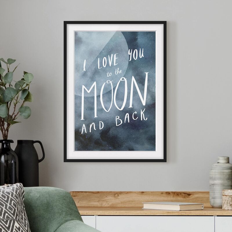 

Póster enmarcado - Amore Celeste - Luna Dimensión LxA: 40cm x 30cm, Marco: Negro