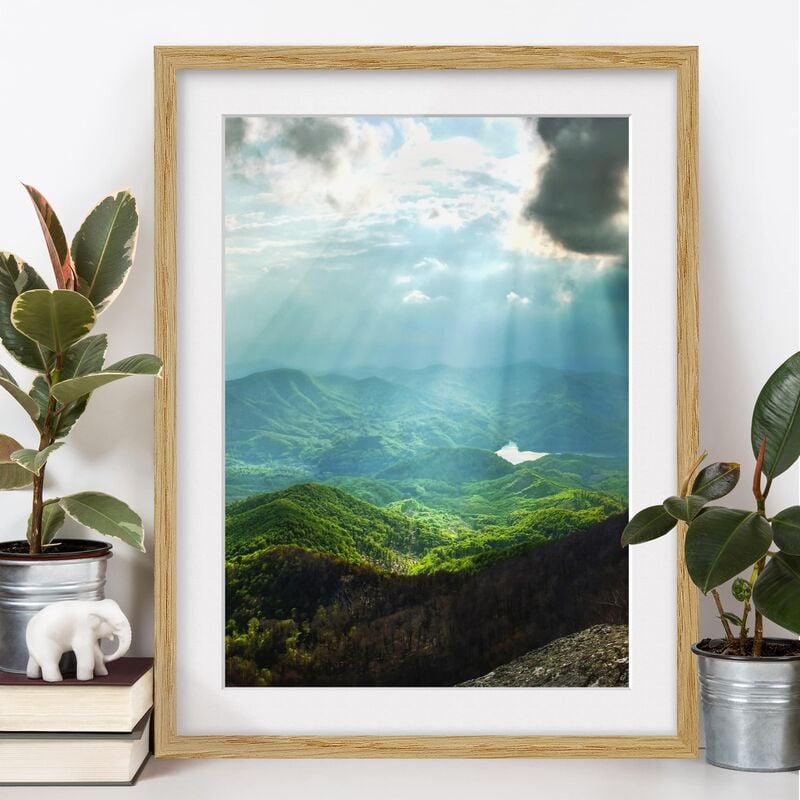 

Póster enmarcado - Heavenly Ground Dimensión LxA: 70cm x 50cm, Marco: Roble