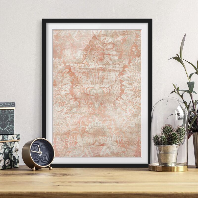 

Póster enmarcado - I Tessuti Ornament Dimensión LxA: 70cm x 50cm, Marco: Negro