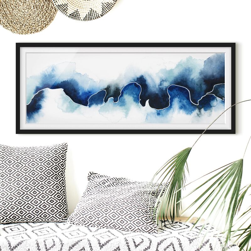 

Póster enmarcado - Gletscherbruch Dimensión LxA: 50cm x 130cm, Marco: Negro