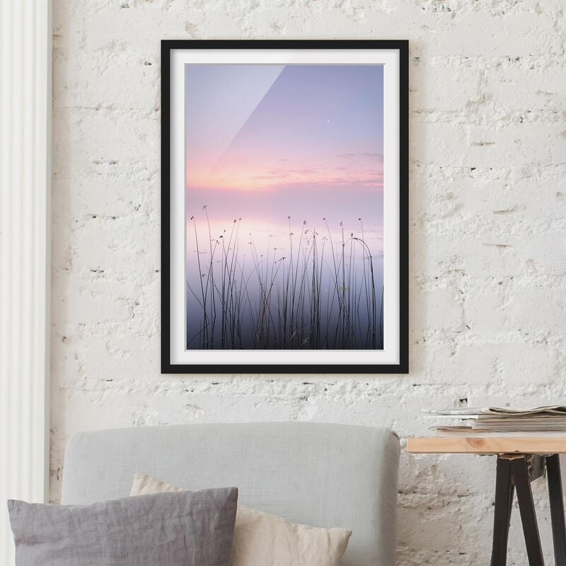 

Póster enmarcado - Idyll At The Lake Dimensión LxA: 70cm x 50cm, Marco: Negro