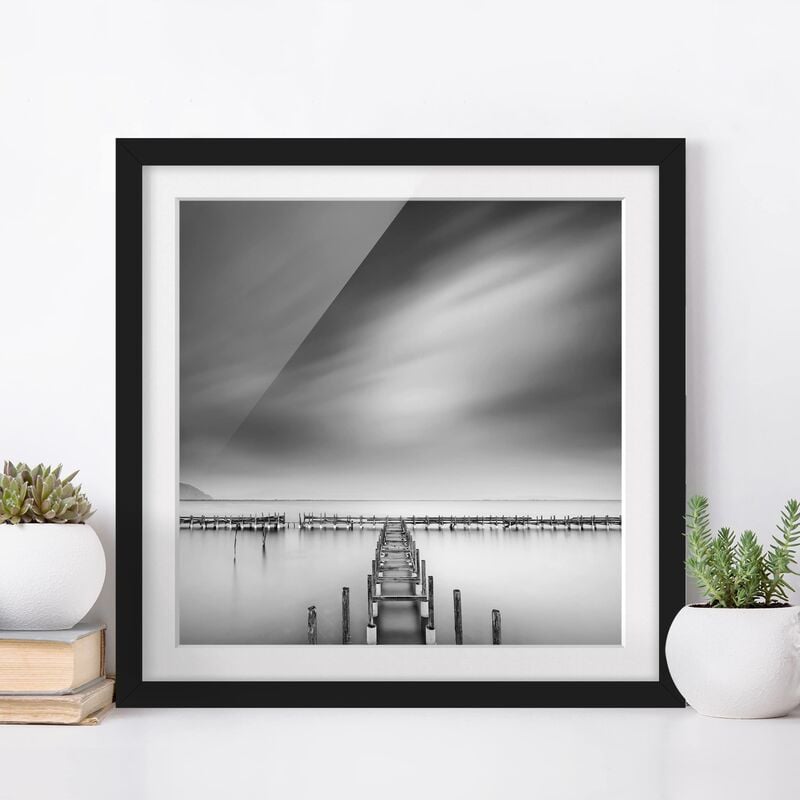 

Póster enmarcado - Il Molo Vecchio Dimensión LxA: 30cm x 30cm, Marco: Negro