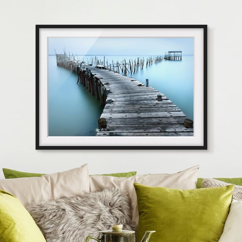 

Póster enmarcado - Il porto di Carrasqueira Dimensión LxA: 70cm x 100cm, Marco: Negro
