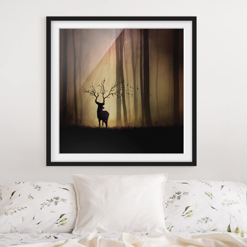 

Póster enmarcado - Il Signore della Foresta Dimensión LxA: 20cm x 20cm, Marco: Negro