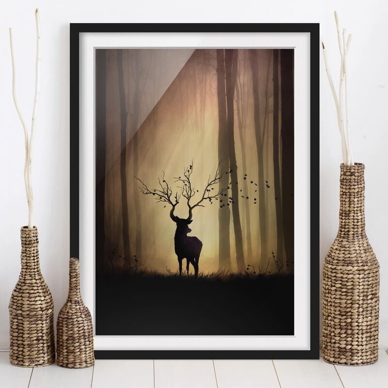

Póster enmarcado - Il Signore della Foresta Dimensión LxA: 24cm x 18cm, Marco: Negro
