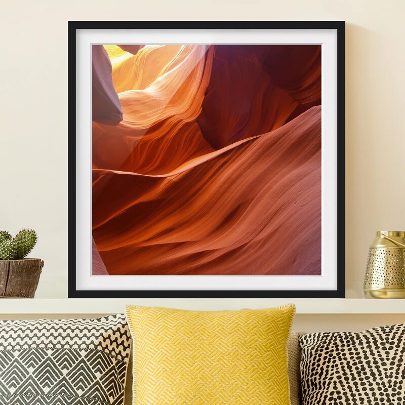 

Póster enmarcado - Inner Canyon Dimensión LxA: 50cm x 50cm, Marco: Negro
