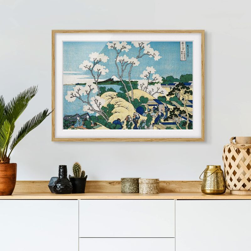 

Póster enmarcado - Katsushika Hokusai - The Fuji Of Gotenyama Dimensión LxA: 70cm x 100cm, Marco: Roble