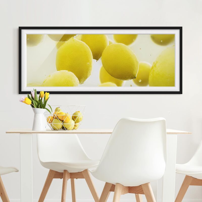 

Póster enmarcado - Limone In Acqua Dimensión LxA: 20cm x 50cm, Marco: Negro