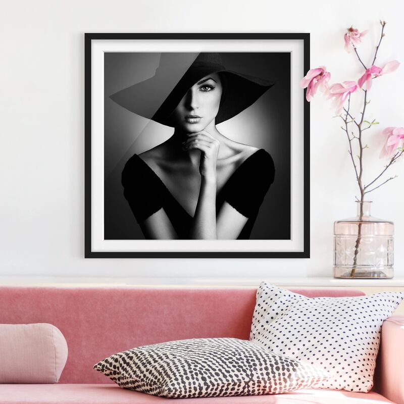 

Póster enmarcado - Like Audrey Dimensión LxA: 50cm x 50cm, Marco: Negro