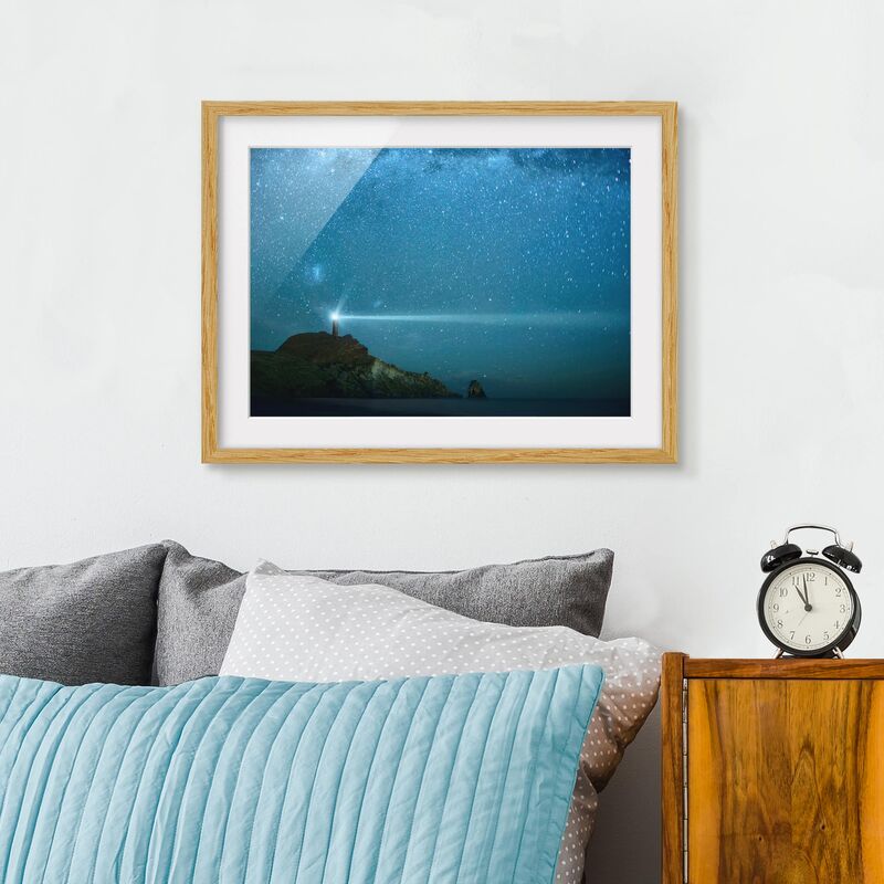

Póster enmarcado - Lighthouse Dimensión LxA: 18cm x 24cm, Marco: Roble